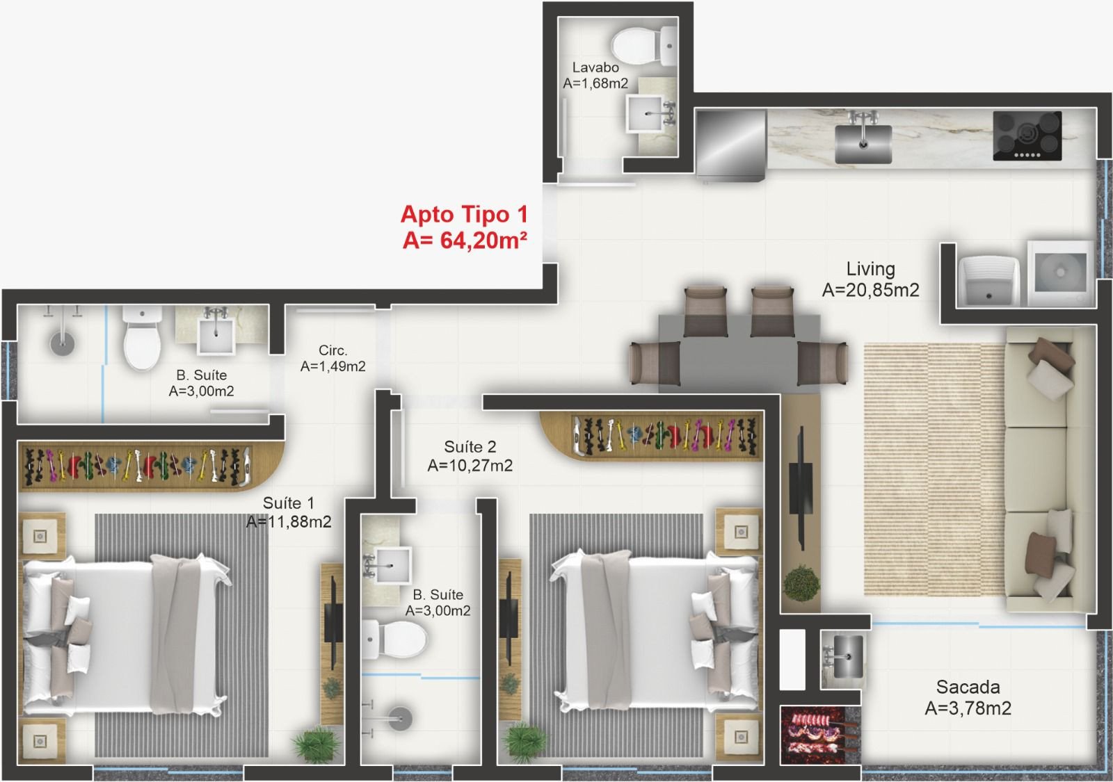 Apartamento, ACQUA, Morretes