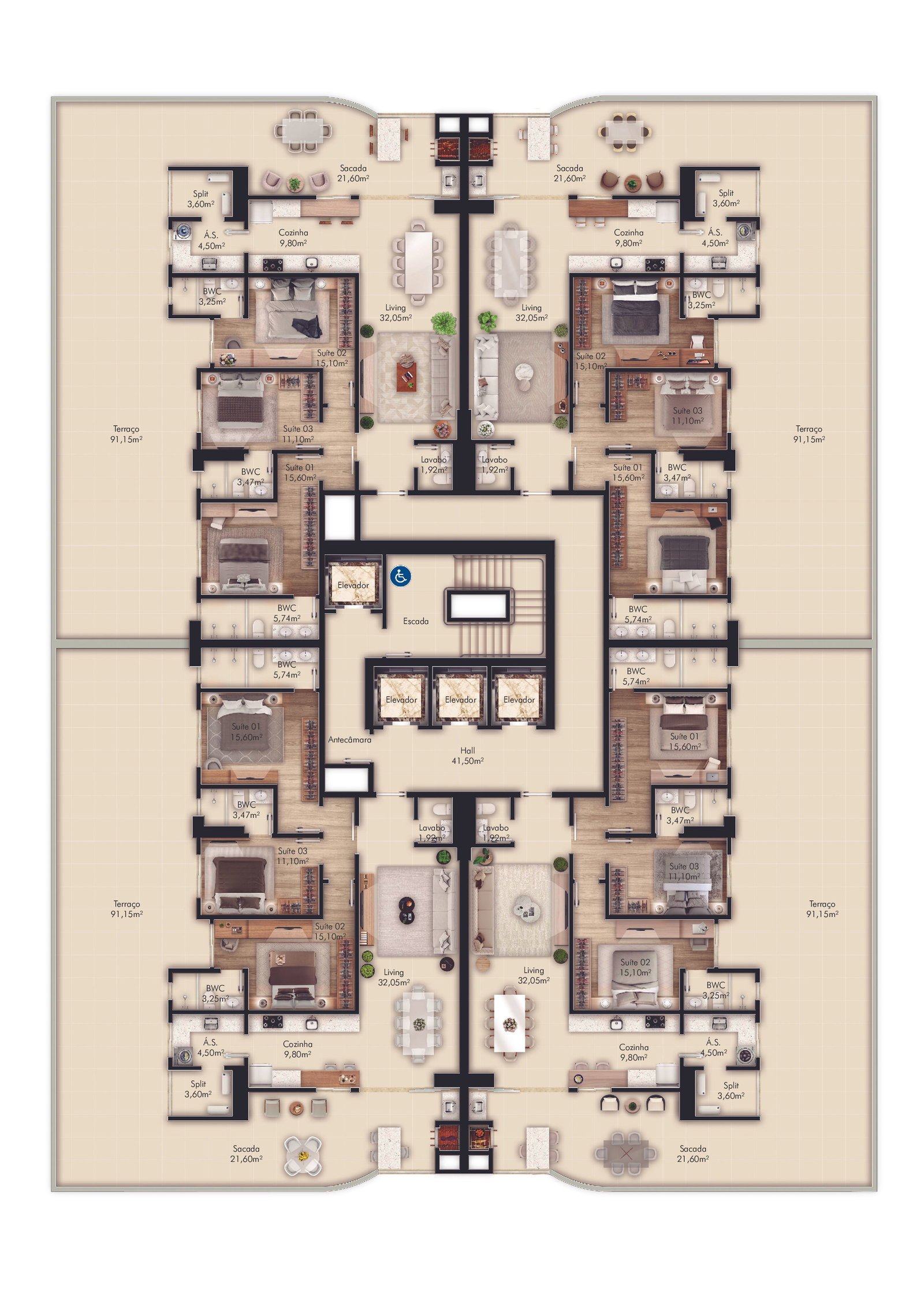 Apartamento, AMETISTA, Meia Praia
