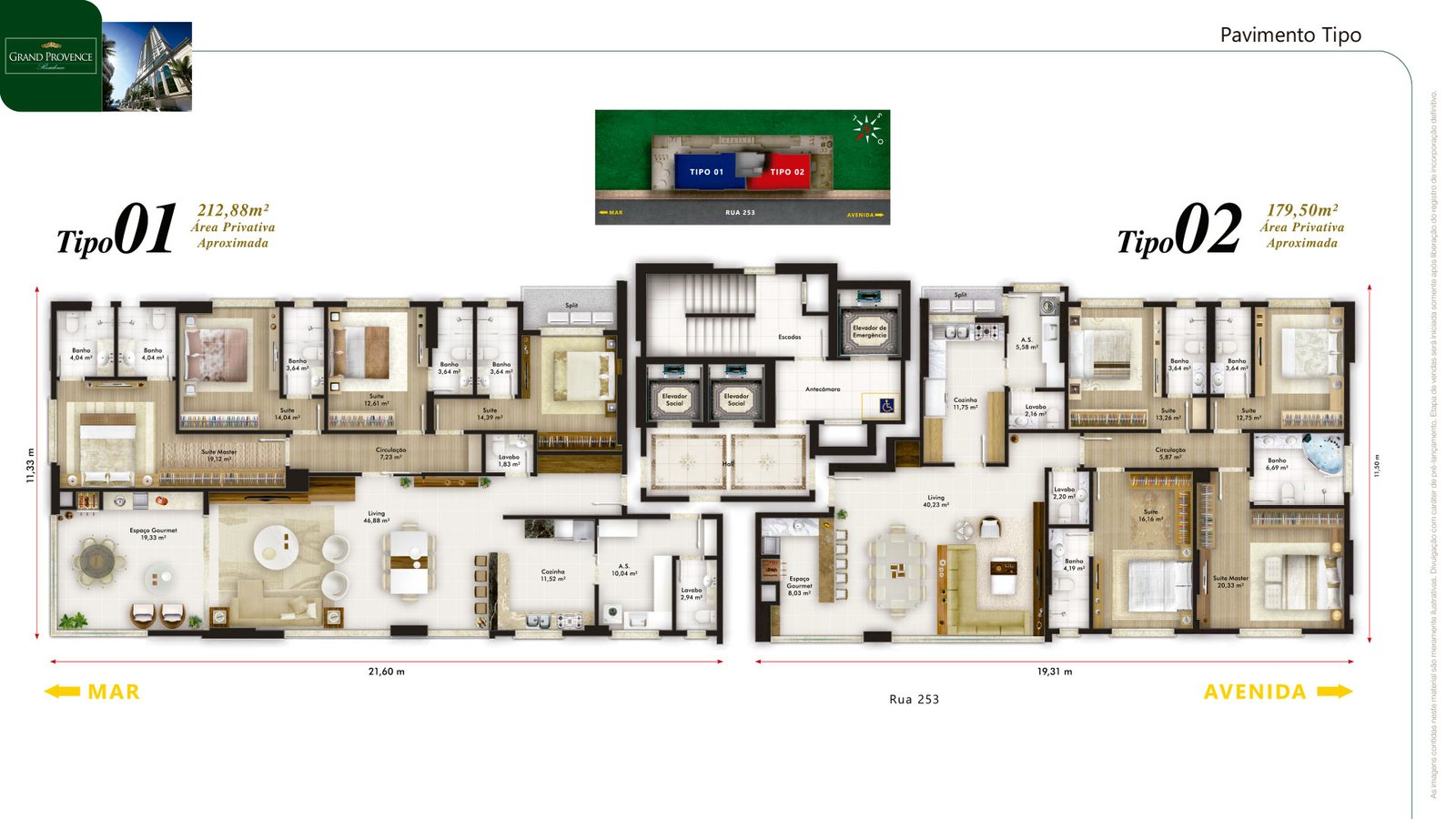 Apartamento, GRAND PROVENCE, Meia Praia