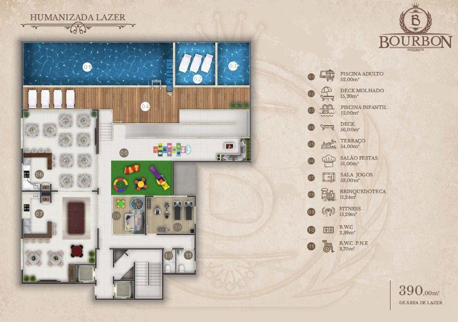 Apartamento, BOURBON, Meia Praia