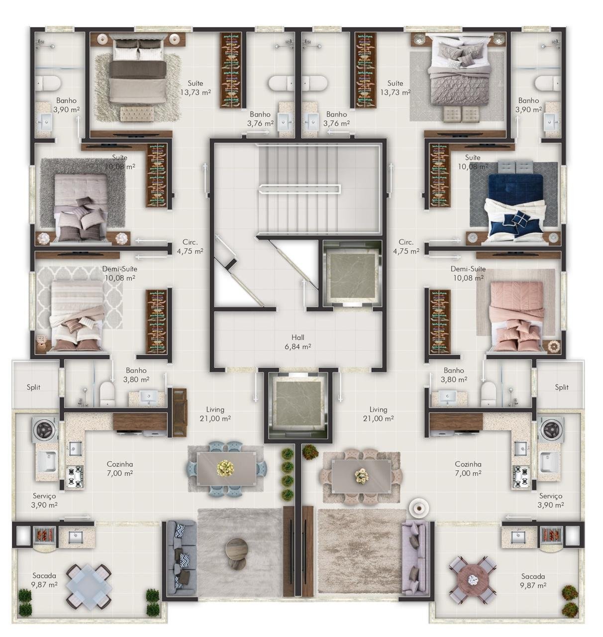 Apartamento, BOURBON, Meia Praia